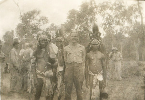 Village in Papua New Guinea sheltering Allied airmen