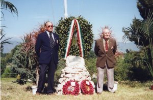 Bernard Collier and Eric Holmes at the PG 78 memorial